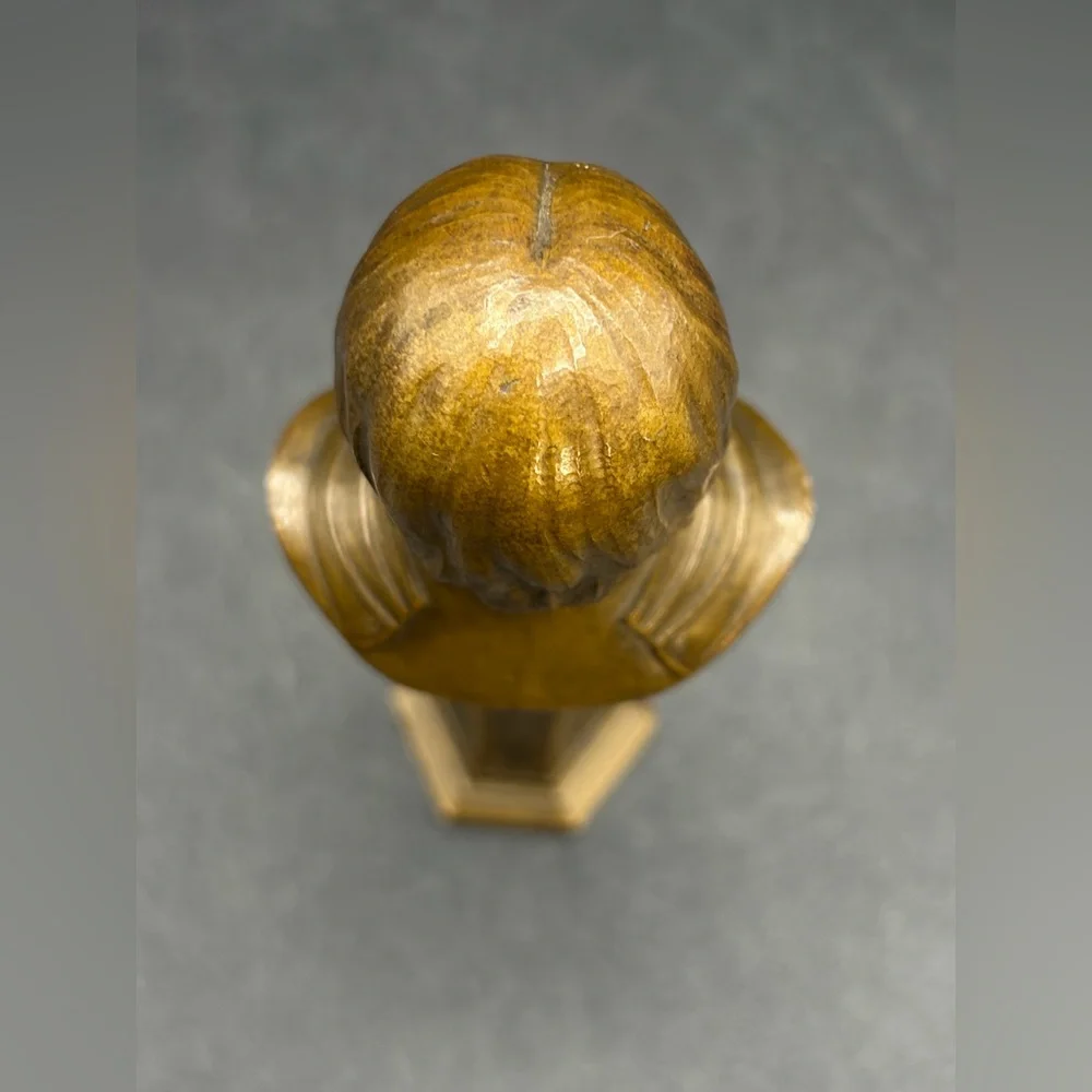 A. Dahl Signed Antique Joan of Arc Bronze Figure Wax Seal, Blank Wax Seal
